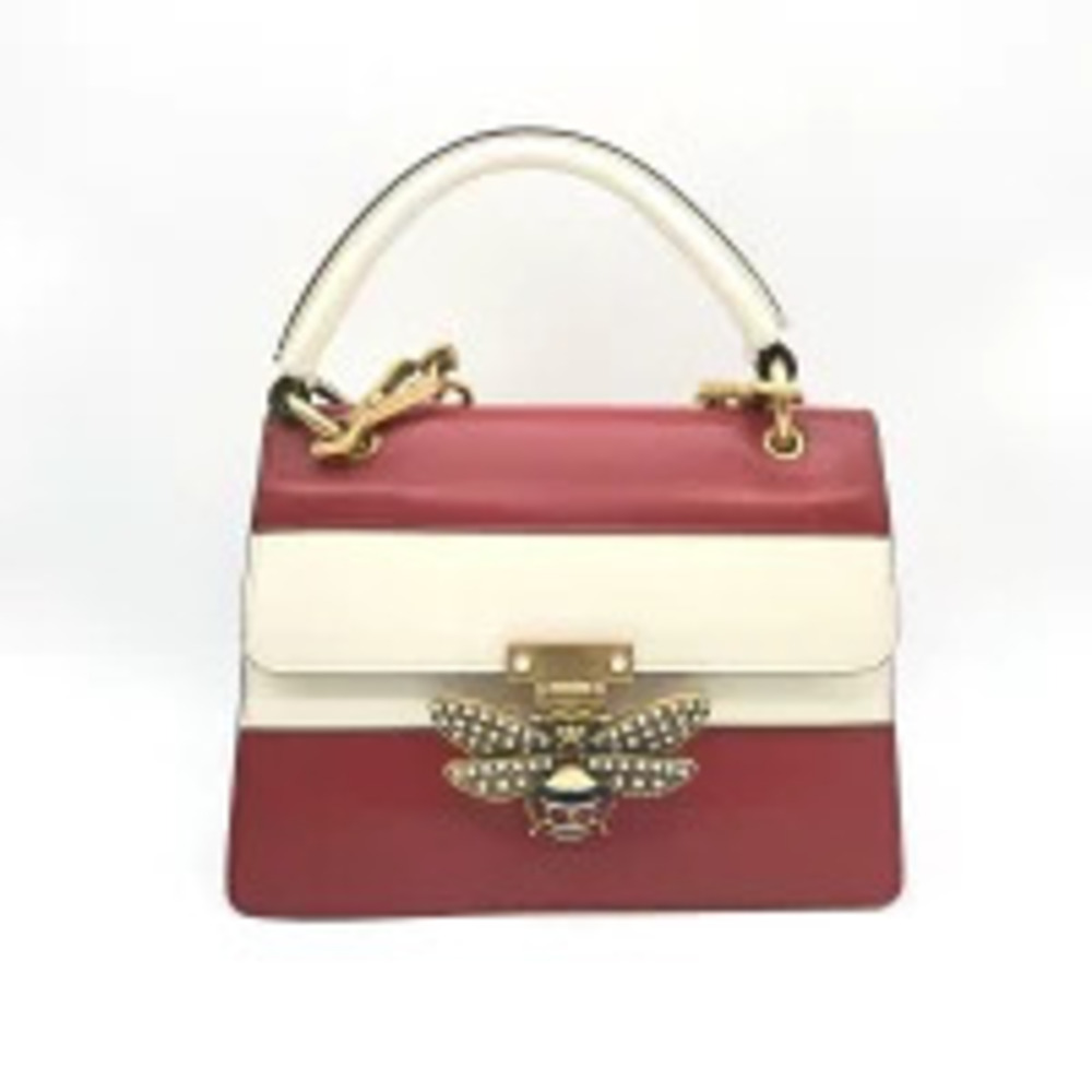 Gucci Queen Margaret Top Handle Leather crystal embellished
